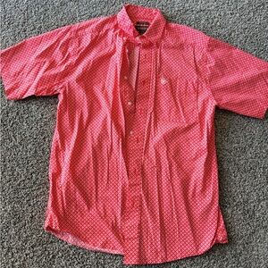 Ariat Red Geometric Men's Button Down Shirt